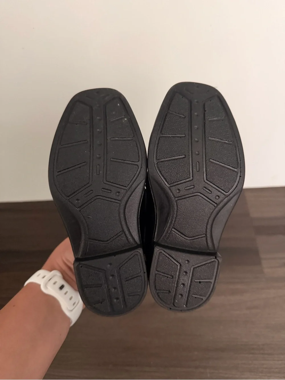 Deer Stags Black Slip-On Kids Dress Shoes